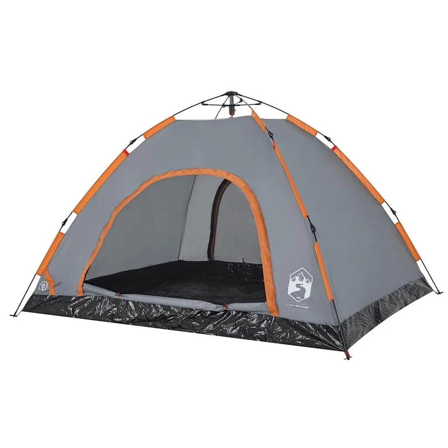 vidaXL Campingzelt für 4 Personen Quick Release in Grau und Orange, Modell 4004171 - Bild 2