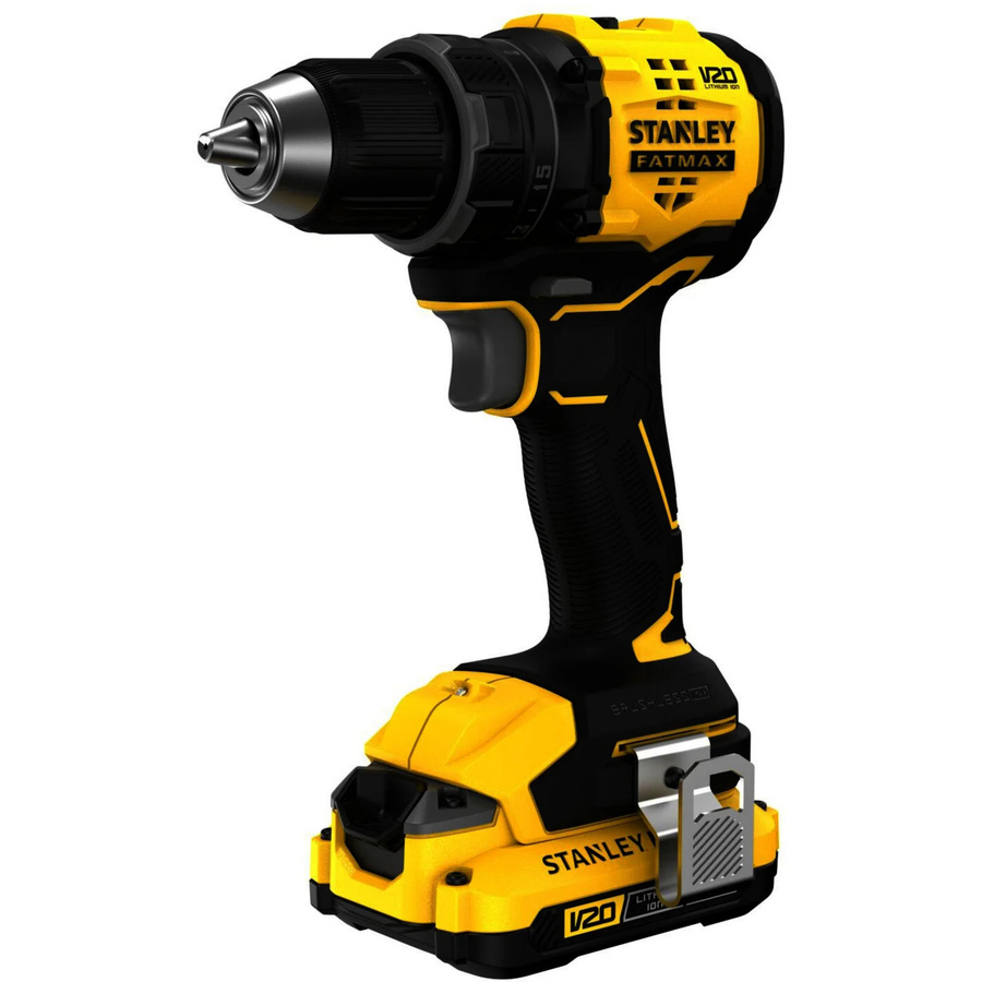 Stanley Fatmax V20 Akku-Bohrschrauber SFMCD714D2T-QW 18V Schwarz-Gelb - Bild 1