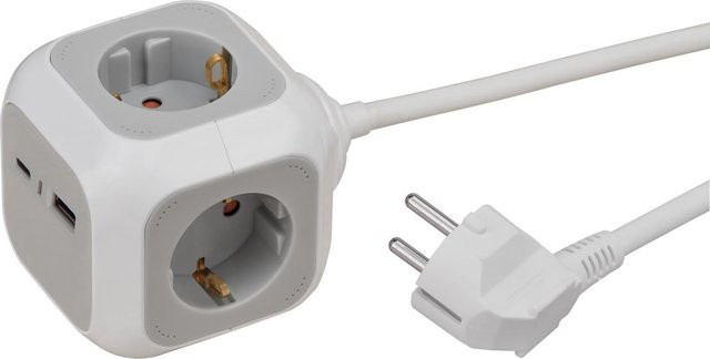 ALEA Power USB-Charger Steckdosenwürfel 4-fach in Weiß - Bild 1
