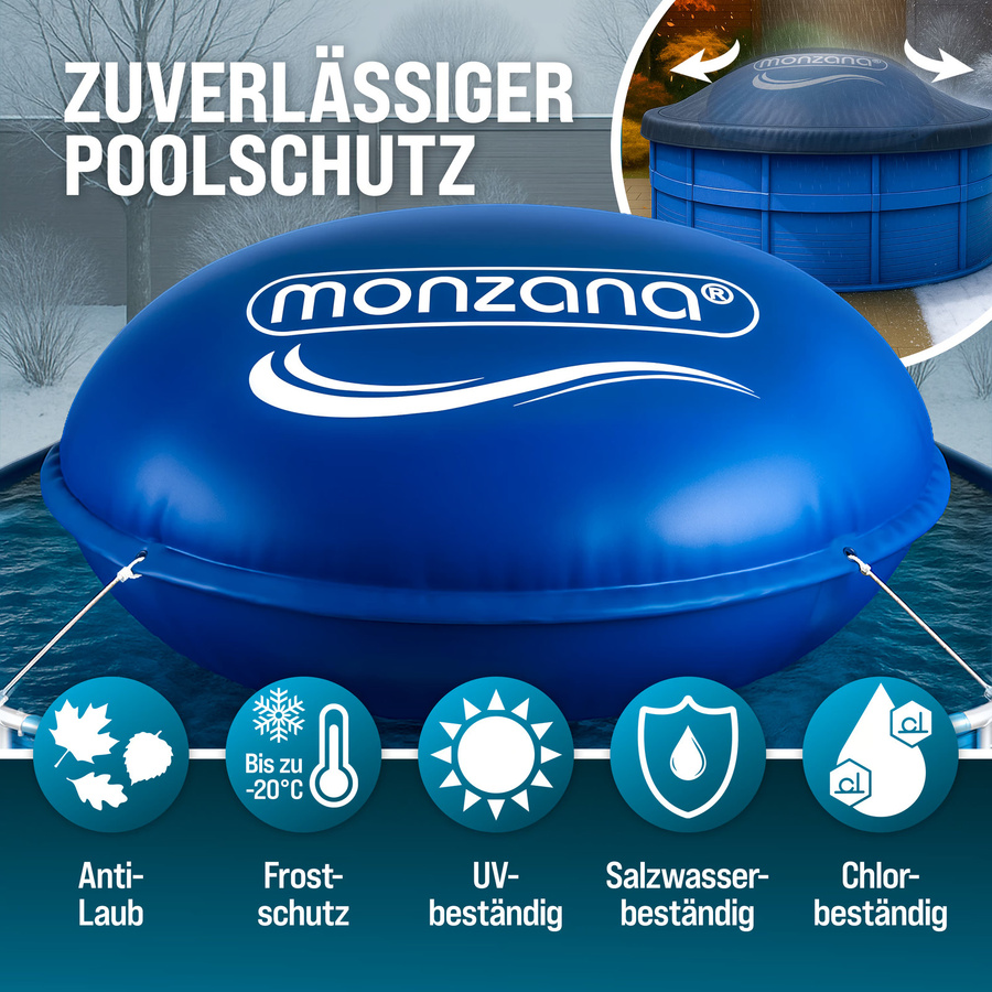 MONZANA Poolkissen XXL Blau rund Durchmesser: 300 cm - Bild 2