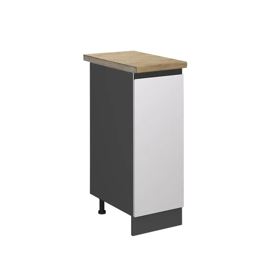 Vicco Apothekerschrank R-Line Medizinschrank für die Küche in Weiß/Anthrazit mit Eichenoptik, B/T/H: 30 x 60 x 81,6 cm - Bild 2