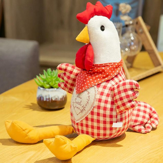 Yiran Health & Beauty Cartoon Hühnchen Puppe, Stofftier Plüschtier, 40cm, ab 12 Jahre - Bild 1