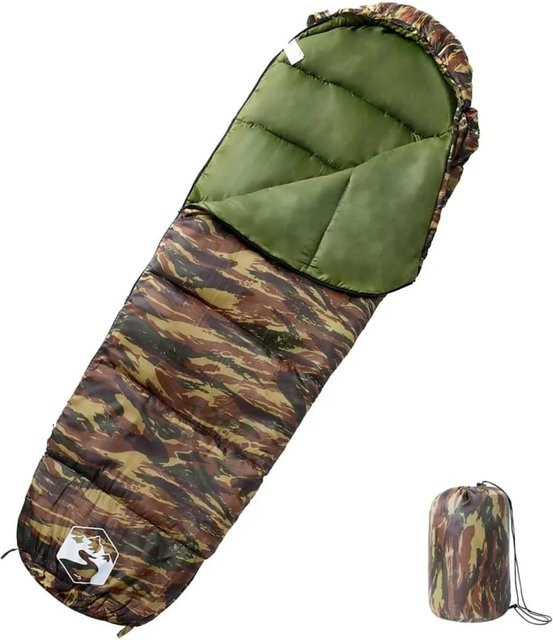 vidaXL Mumienschlafsack für Erwachsene zum Camping für 3 Jahreszeiten 94525 - Bild 1