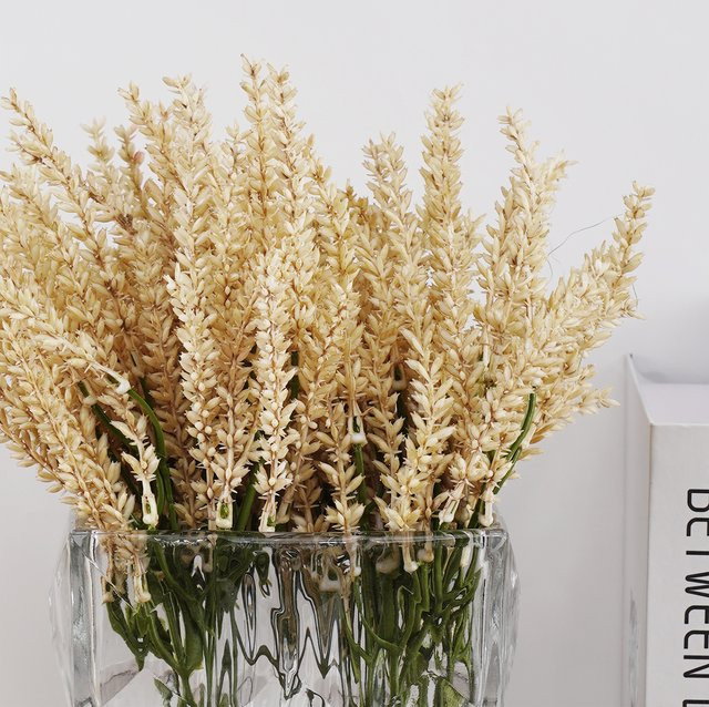 Uflower Künstliche Weizenähren in Beige als herbstliche Dekoration für Hochzeit und Zuhause - Bild 1