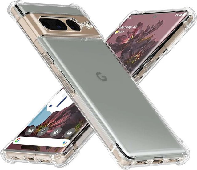 Stoßfeste transparente Handyhülle für Google Pixel 8, 7, 6 Pro, 7A, 6A, 9, 10 Pro XL, 8A, 9A, 10A - Bild 1