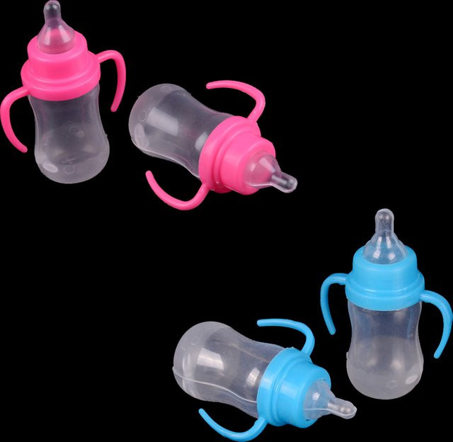 DIAPER&CORED Magie Mike Flasche Baby Puppe, Fütterung Flasche, 2-teiliges Set, Puppenhaus Zubehör - Bild 1
