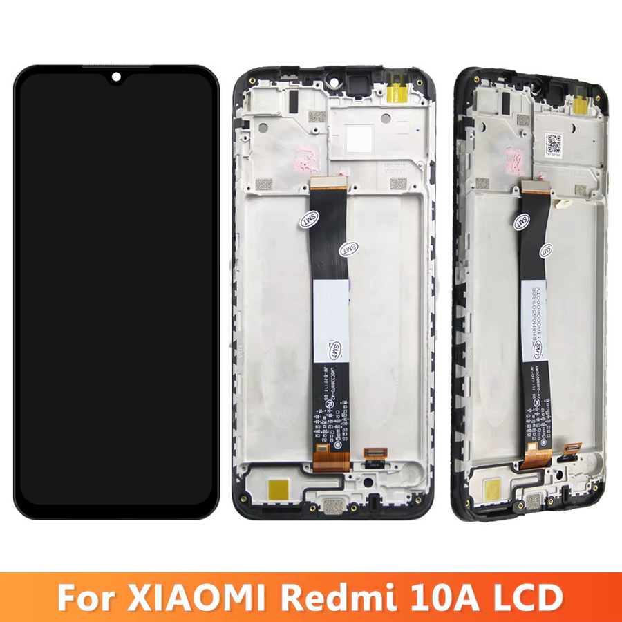 Xiaomi Redmi 10A LCD Display Touchscreen Digitalisierer Baugruppe mit Rahmen in Schwarz 6,53 Zoll - Bild 5