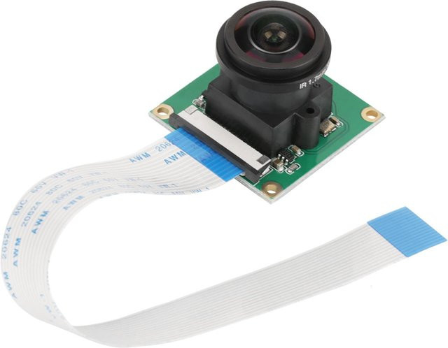5MP High Definition Kamera Modul Board mit 175 Grad Weitwinkel für Raspberry Pi B 3 2 in Grün - Bild 1