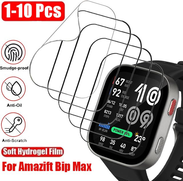Amazfit Bip Max Displayschutzfolie, Hydrogel-Folie, transparent - Bild 1