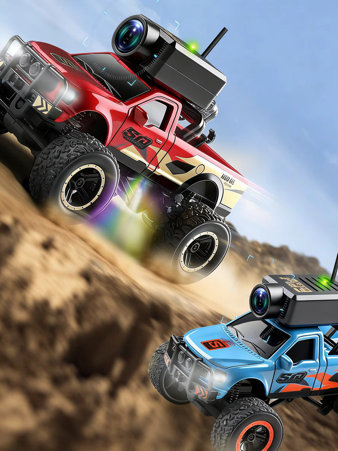 Wltoys 6407 Mini FPV RC-Rennwagen, 1:64, mit Kamera und Monitor, WLAN-App-Steuerung - Bild 6