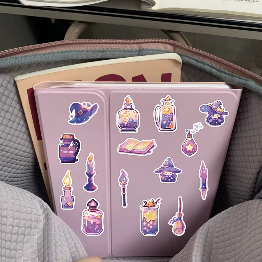 50 Stück Zaubertrank-Aufkleber in Multicolour für Telefon, Laptop und DIY-Projekte - Bild 5