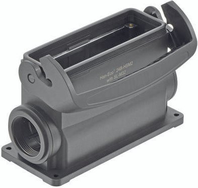 HARTING Sockelgehäuse 19 43 024 0292 19430240292 aus Kunststoff in Schwarz - Bild 1