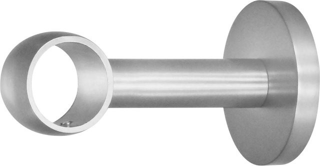 Mydeco Gardinenstangen-Halterung in Edelstahl-Optik, Farbe Silber, Durchmesser: 2 cm, Abstand: 6,5 cm - Bild 1
