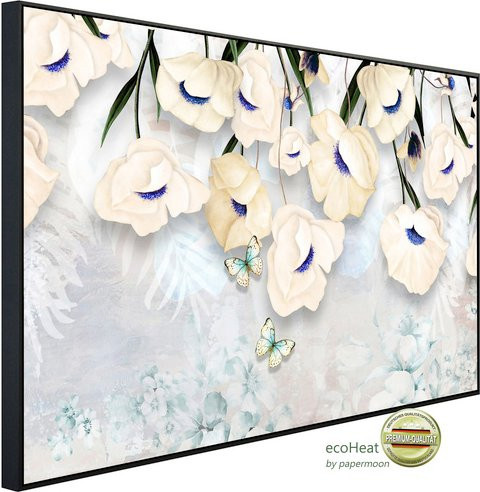 papermoon EcoHeat Infrarotheizung mit Blumenmuster in Bunt, Matt-Effekt, mit App-Steuerung und WLAN - Bild 1
