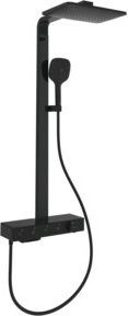 Villeroy & Boch Duschsystem Infinity Showers in Matt Schwarz mit Regendusche, Massagefunktion und Handbrause, Wandmontage, B/T/H: 41,3 x 105,5 x 56,1 cm - Bild 1