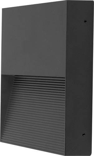 EVN LED-Wandleuchte WAQ65081602 in Schwarz aus Aluminium für Treppen, Flur und Garten - Bild 1