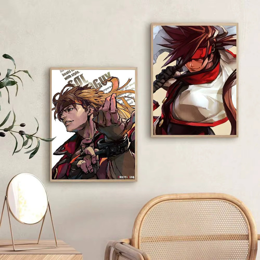 Wasserfestes Guilty Gear Anime-Poster mit Aufkleber-Funktion, Mehrfarbig, B/H: 15,0 x 15,0 cm - Bild 5