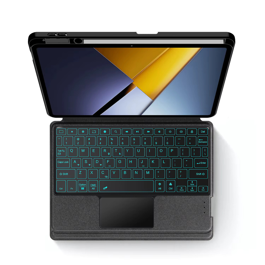 Xiaomi Smart TouchPad Tastatur mit Stifthalter für Poco Pad X1 und Mi Pad 7 8 Pro 11,2 Zoll, Schwarz - Bild 3