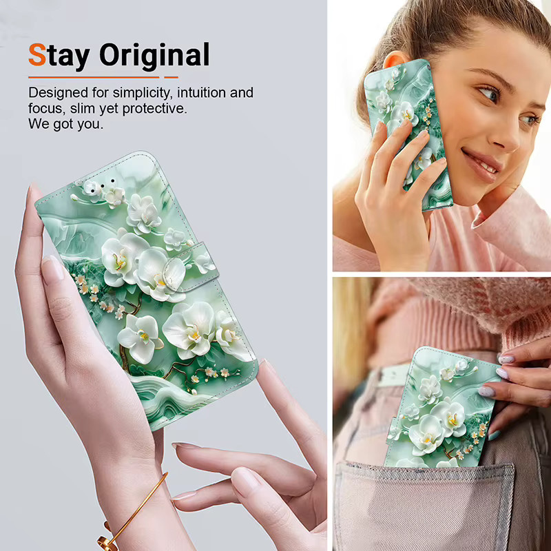 Leder Brieftasche Telefon Hülle mit Lanyard für Samsung Galaxy S10 Lite S10 S9 S8 Plus S10E S7 Edge S6 - Bild 2