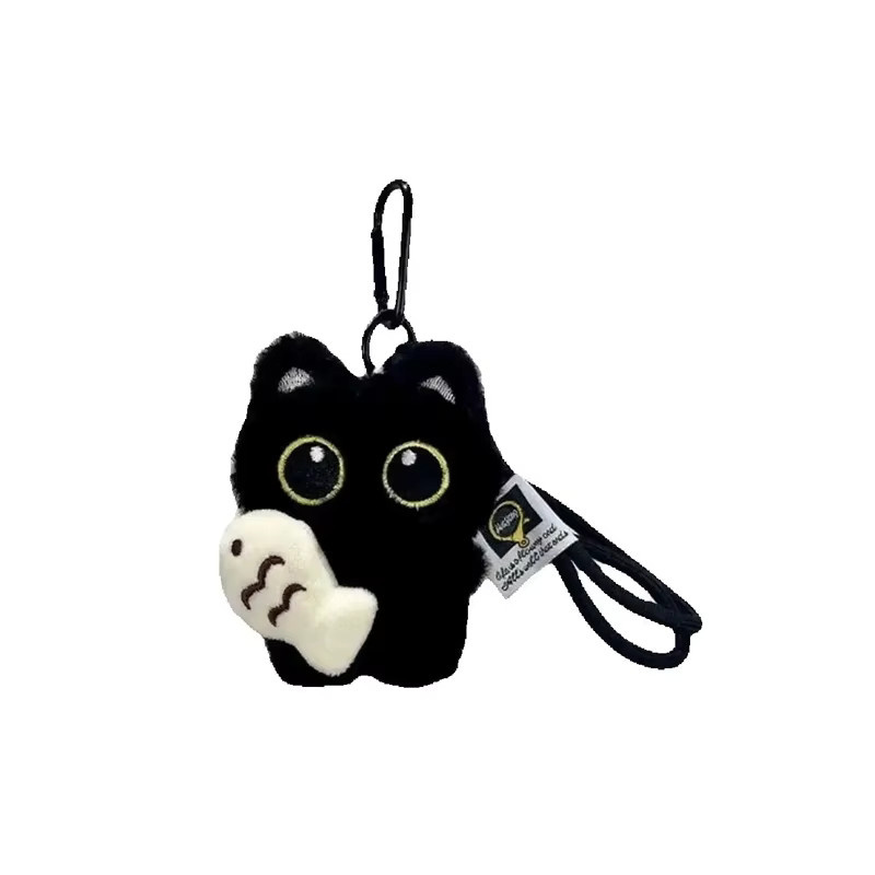 Anhänger schwarze Katze, Plüsch, Unisex - Bild 3