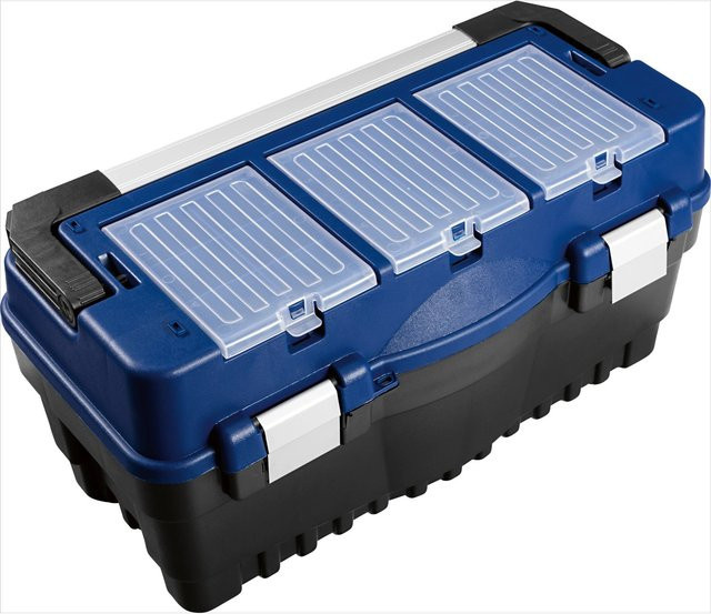 LUX-TOOLS Werkzeugkoffer KWK-39 mit Einsätzen aus Kunststoff in Blau - Bild 1