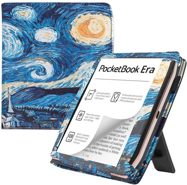 Schutzhülle für Pocketbook Era PB700 E-Book Reader mit Sleep-Funktion, Handgriff und Ständer, stoßfest und sturzsicher, Farbe: Blau - Bild 1