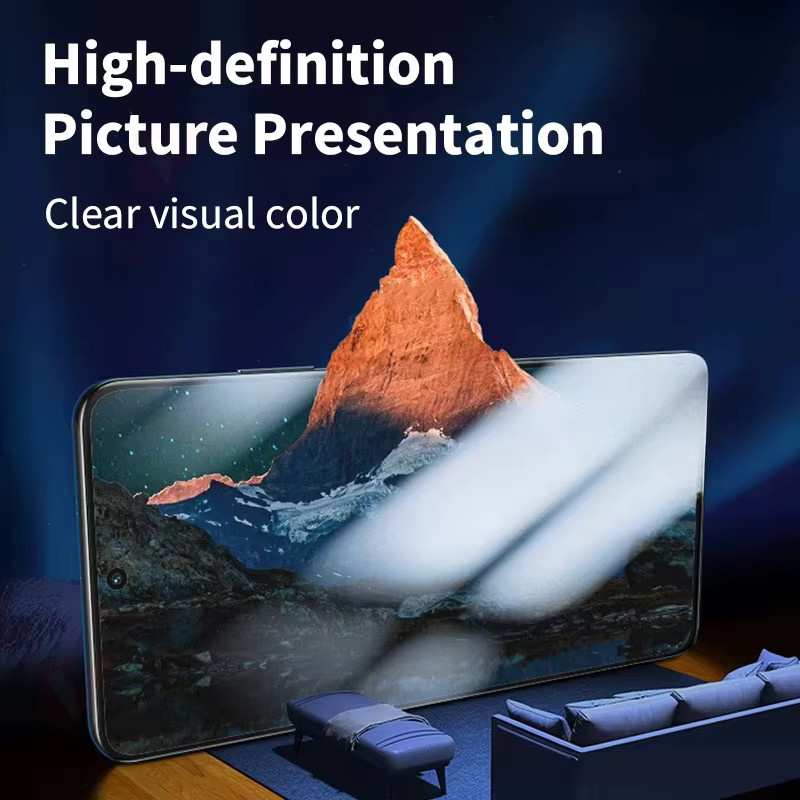 Matte Displayschutzfolie aus Glas für Samsung Galaxy S25 S24 S23 S22 S21 S20 Ultra FE Plus A73 A55 A54 A35 A34 A16 A15 A14 A06 A05 5G in Transparent - Bild 5
