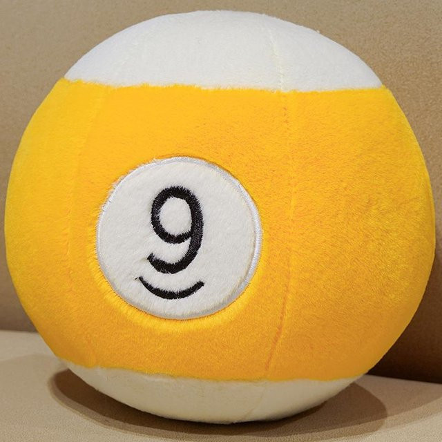 Yiran toy Snooker Billard Stofftier Plüschball Kissen, ab 14 Jahren - Bild 1