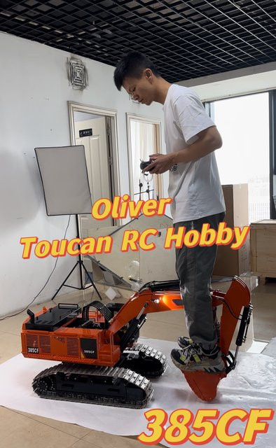 TOUCAN RC HOBBY Ripper 385CF RC Riesenbagger, 1/8, Metall, ferngesteuert, mit Lichtsystem - Bild 1