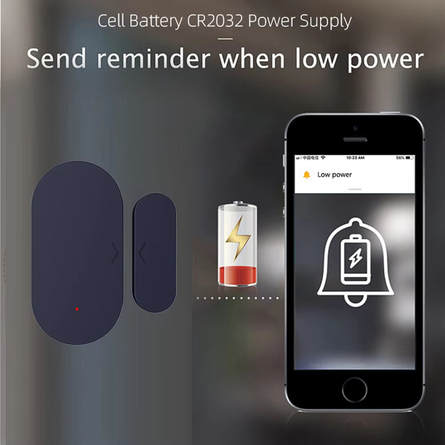 Tuya Zigbee Tür- und Fenstersensor in Schwarz mit App-Fernsteuerung und Kompatibilität für Alexa, Yandex, ZHA und Zigbee2Mqtt (erfordert Zigbee-Hub) - Bild 5