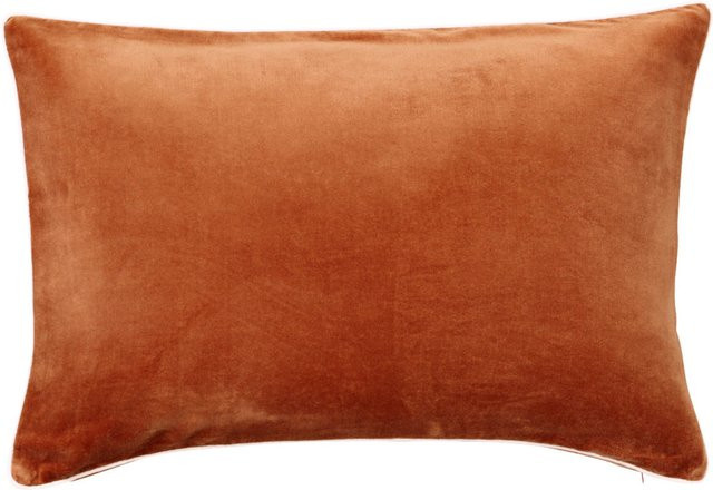 Heine Home Kissenhülle aus Velours in Orange, rechteckig - Bild 1
