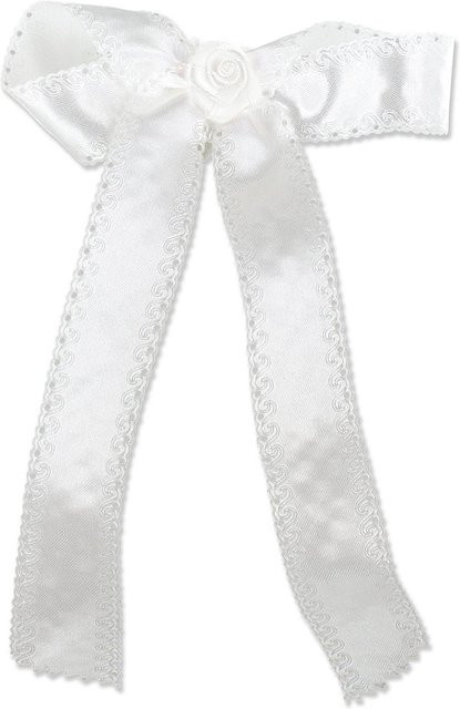 Taufschleife aus weißem Satin von Butzon und Bercker - Bild 1
