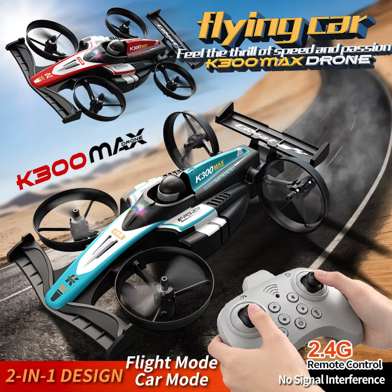 JIKEFUN K300 Max Transformierbares 2-in-1 Land- und Luftfahrzeug, ferngesteuertes Amphibienfahrzeug, elektrisches Flugauto - Bild 2
