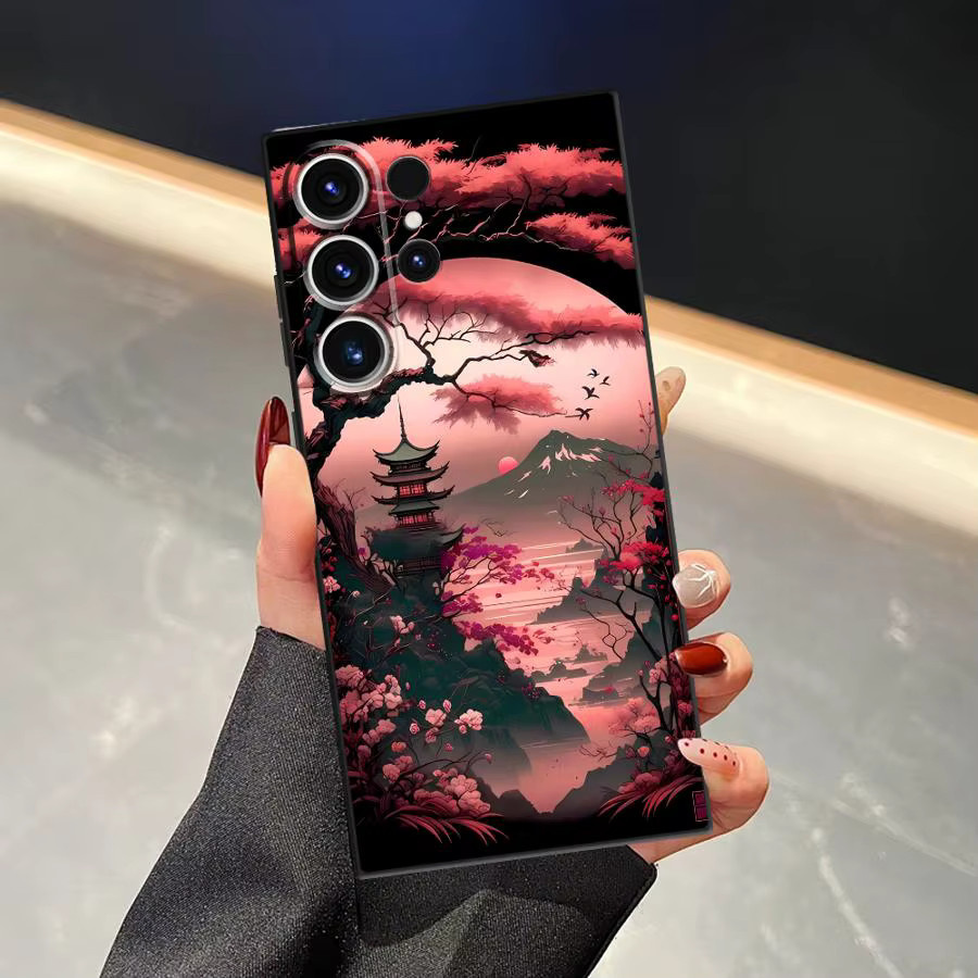Handyhülle im japanischen Ästhetik-Design für Samsung Galaxy S26 Ultra S25 Plus S24 S23 S21 S20 S10 S9 Note 20 Multicolor - Bild 2