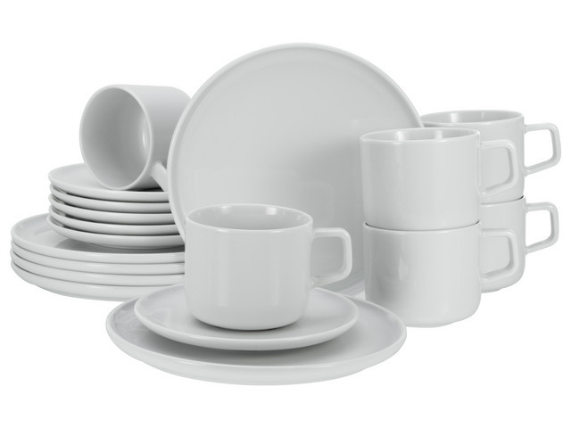 CREATABLE Kaffeeservice Chef Collection 18-teiliges Geschirrset in Weiß - Bild 1