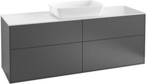 V&B Waschtischunterschrank Finion mit Wandbeleuchtung in Weiß lackiert, B/T/H: 160 x 60 x 50,1 cm - Bild 1