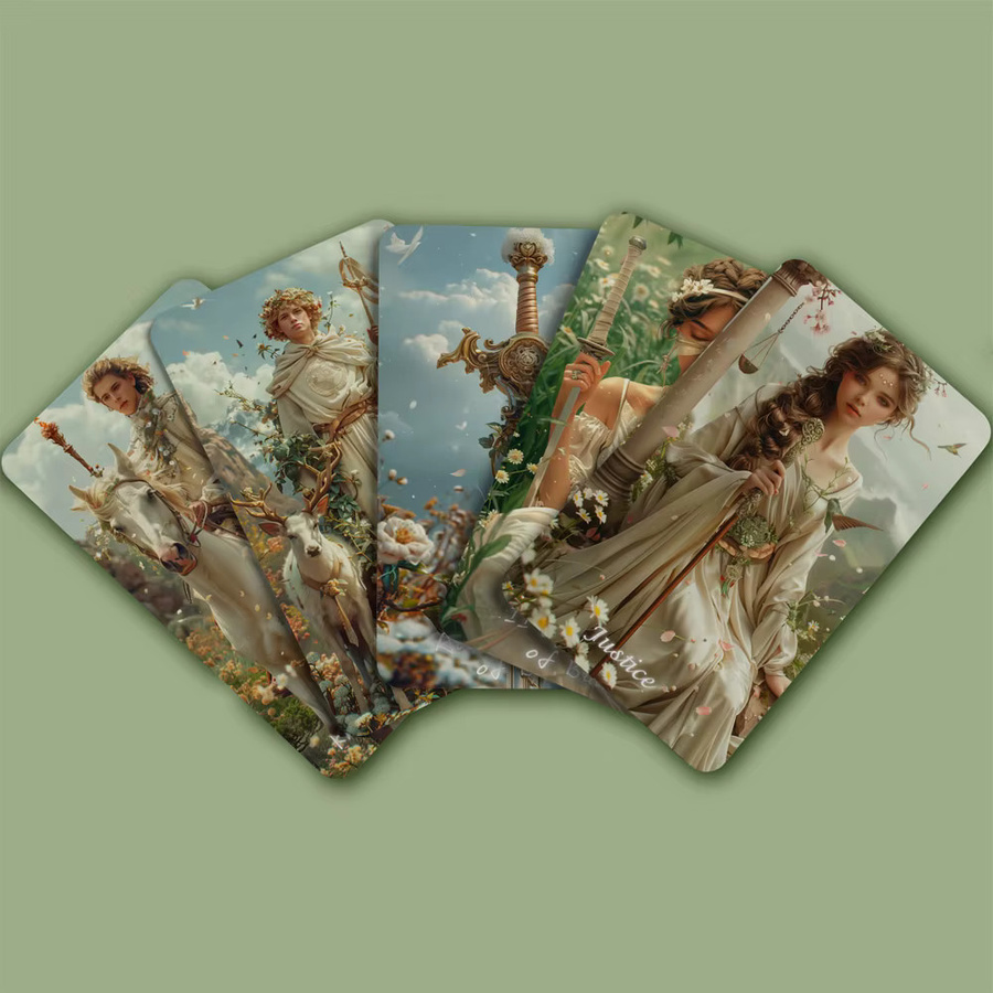 Spring Sprout Tarotkarten für Anfänger mit Reiseführer, 80 Orakel- und Tarotkarten - Bild 2