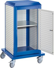 Kappes ToolTower RasterPlan klein Mod. 6 Rollbarer Werkzeugwagen aus Metall und Kunststoff in Grau und Blau B/T/H: 126 x 70 x 70 cm - Bild 1