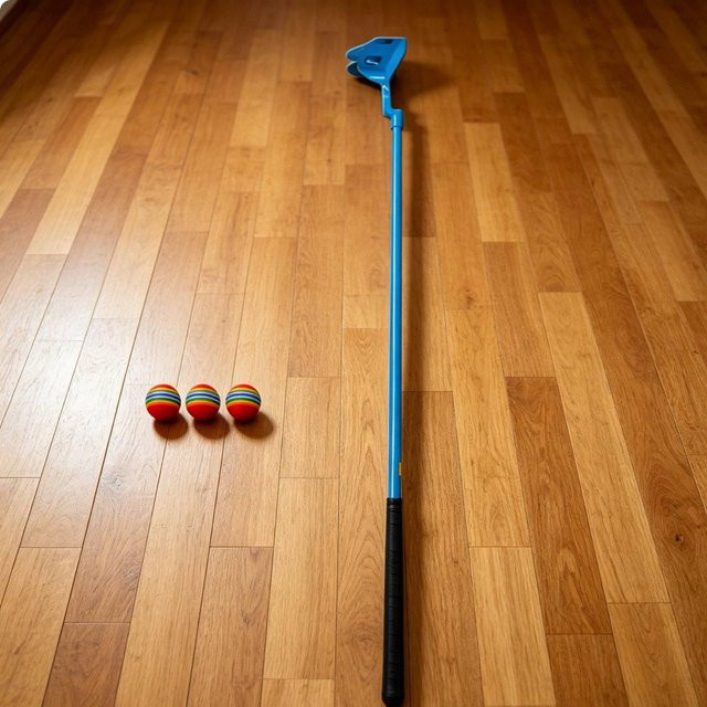 Binchi Kinder Golfschläger, Tragbarer Indoor Golfschläger, Verstellbare Länge - Bild 1