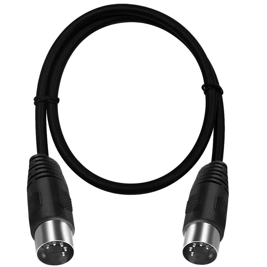 BSN MIDI DIN 5-Pin Stecker auf Stecker Audio Verlängerungskabel in Schwarz - Bild 5