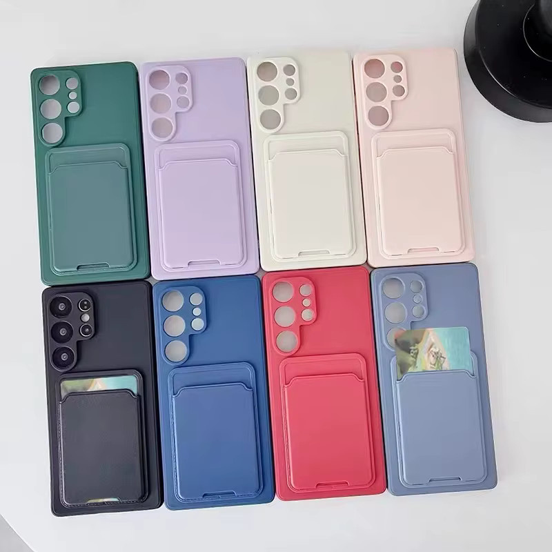 NUCWIN Kartenetui Brieftasche Hülle für Samsung Galaxy S26 Ultra S25 S24 S23 S22 Note10 Plus Stoßfest und Dünn in Schwarz - Bild 3