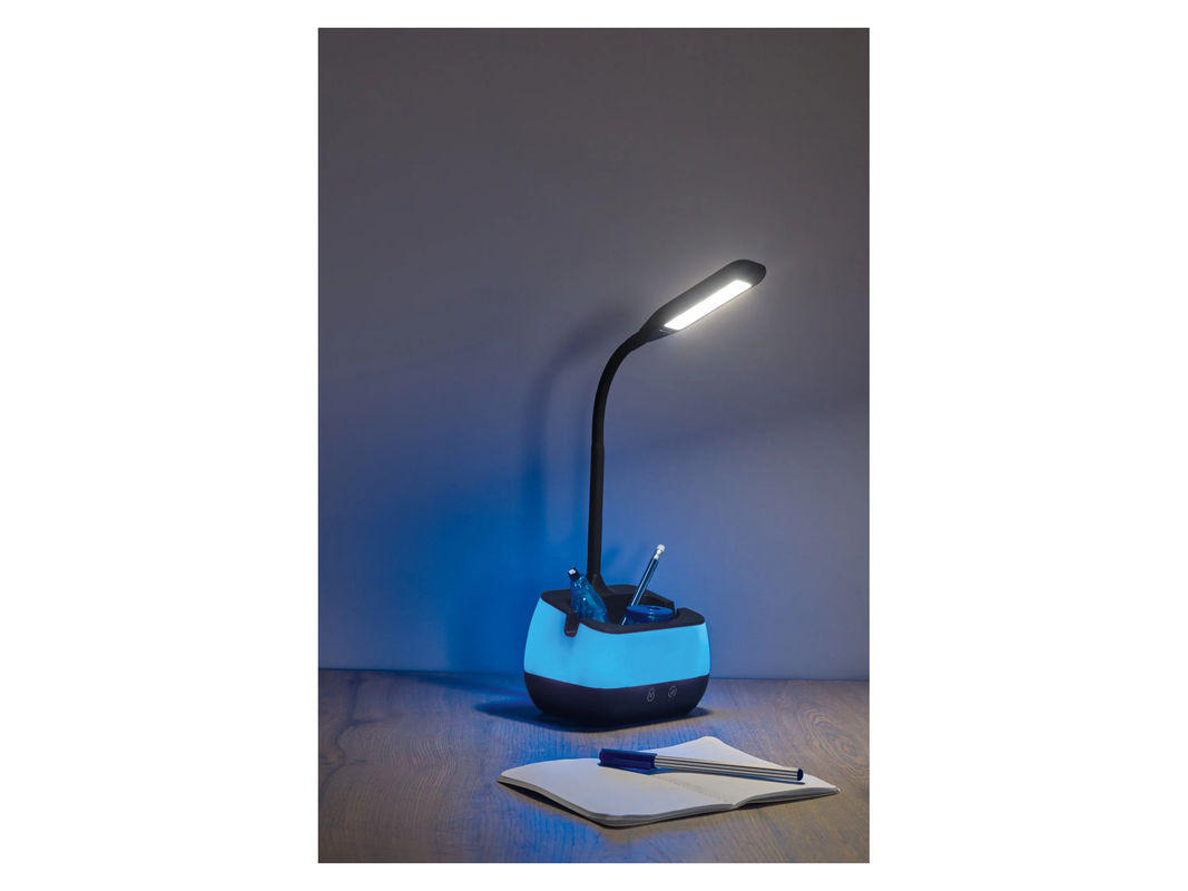 LIVARNO HOME LED Akku-Tischleuchte mit RGB-Farben und Dimmer, Schwarz - Bild 2