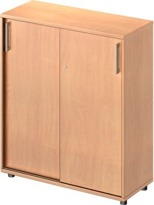Schäfer Shop Genius Schiebetürenschrank TETRIS WOOD mit 3 Türen in Buche-Dekor, Breite: 100 cm - Bild 1