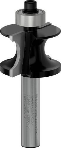 Bosch Halbstabfräser Standard für Holz aus Hartmetall in Silber, Schaftdurchmesser: 8 mm, Länge: 63 mm, Durchmesser: 6 mm, Tiefe: 19 mm - Bild 1