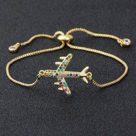 YIRAN Jewelry Armband, Kupfer, Gold, Zirkonia, Damen