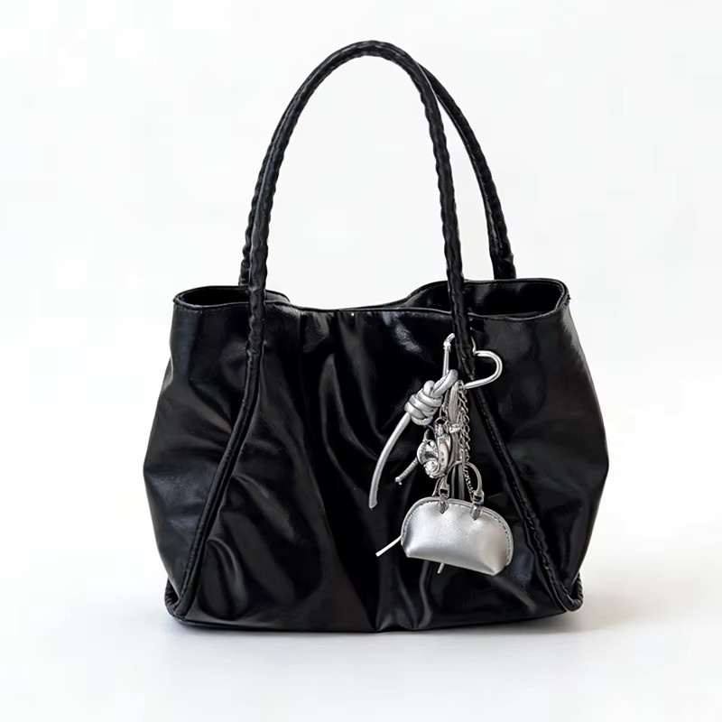 Yogodlns Schlüsselanhänger Mini Shell Tasche, Leder, Damen - Bild 3