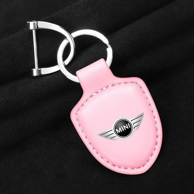 Schlüsselanhänger Leder, weiß, Unisex - Bild 1