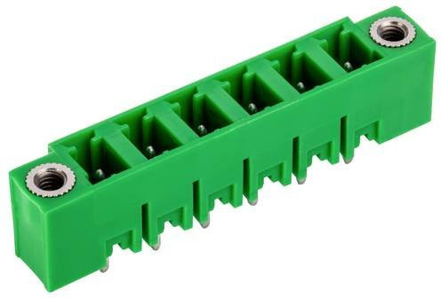 PTR Hartmann Stiftleiste Standard mit 10 Polzahlen und 5,08 mm Rastermaß in Grün - Bild 1