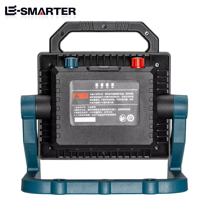 ESMARTER LED tragbare Laterne mit USB-Ladefunktion und Seitenlicht, wasserdicht, Schwarz, inklusive 5x 18650 Batterien für den Einsatz im Freien - Bild 5