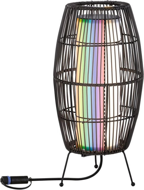 Paulmann Plug & Shine LED-Dekoleuchte Basket Zigbee 3.0 RGBW+ 3,2 W Schwarz - Bild 1